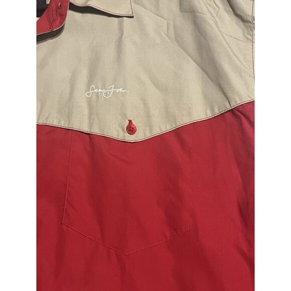 Vintage Y2k Sean John Combs SJC P. DIDDY Red White Short Sleeve Shirt XXL Rare - Picture 8 of 9